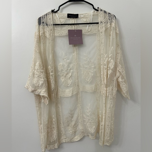 NWT Maverick the Collection Lace Kimono Small - Picture 3 of 8